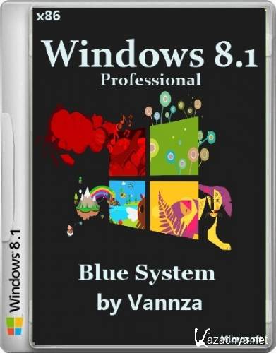 Windows 8.1 x86 Pro Blue System by Vannza (2014/RUS)