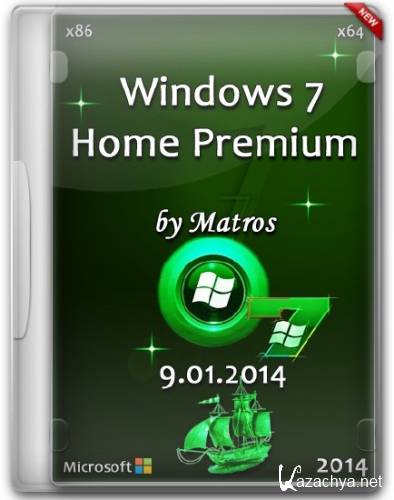 Windows 7 Home Premium x86/x64 by Matros (9.01.2014/RUS)