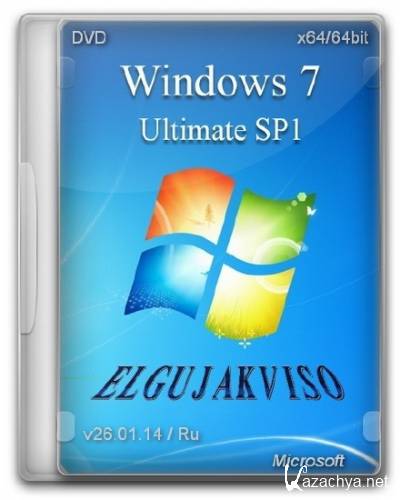 Windows 7 Ultimate SP1 Elgujakviso Edition v.26.01.14 (64/RUS/2014)