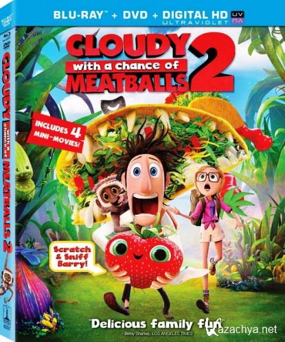 ,  :   / Cloudy 2: Revenge of the Leftovers (  / Cody Cameron,   / Kris Pearn) [2013 . BDRip-AVC] 