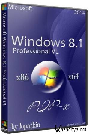 Microsoft Windows 8.1 Pro VL 6.3.9600.17025 PIP-x (86/x64/RUS/2014)