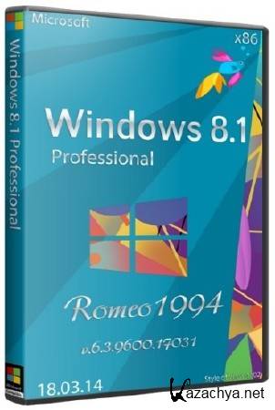 Windows 8.1 Professional v.6.3.9600.17031 by Romeo1994 (x86/18.03.2014/RUS)