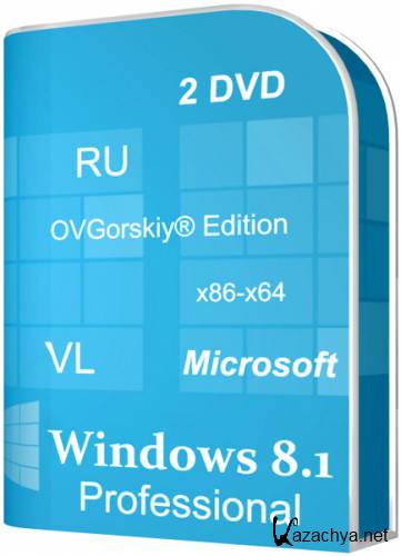 Windows 8.1 Professional x86/x64 Spring Update VL by OVGorskiy 03.2014 (2DVD/RUS)