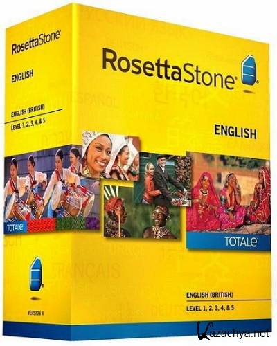 Rosetta Stone / Rosetta Stone [4.1.15.38809] English (British) Level 1/2/3/4/5 +  (2013/RUS/Unpacked)