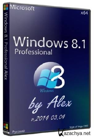 Windows 8.1 Professional by Alex v.2014 03.04.2014 (x64/RUS)