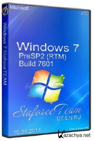 Windows 7 Build 7601 SP1 (RTM) 10.04.2014 StaforceTEAM (x86/DE/EN/RU)