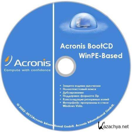 Acronis BootCD WinPE-Based by KpoJIuK (Update 16.04.2014)