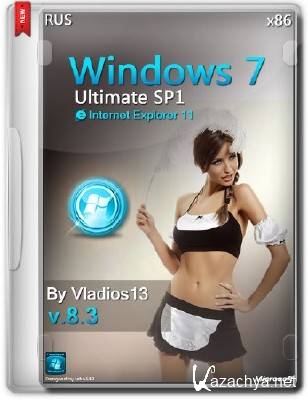 Windows 7 Ultimate SP1 x86 v.8.3 By Vladios13 (RUS/2014)