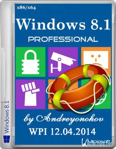 Windows 8.1 Professional VL with Update x86/x64 2in1 by Andreyonohov WPI 12.04 (2014/RUS)