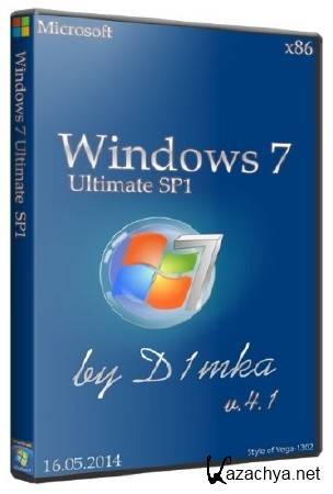 Windows 7 Ultimate SP1 x86 by D1mka v4.1 (16.05.2014/RUS)