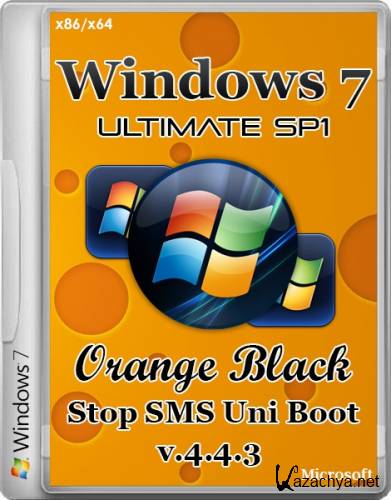 Windows 7 SP1 Ultimate OrBlack by -=Qmax= (x86/x64/RUS/2014)