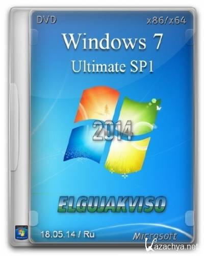 Windows 7 Ultimate SP1 Elgujakviso Edition v.18.05.14 (x86/x64/RUS/2014)