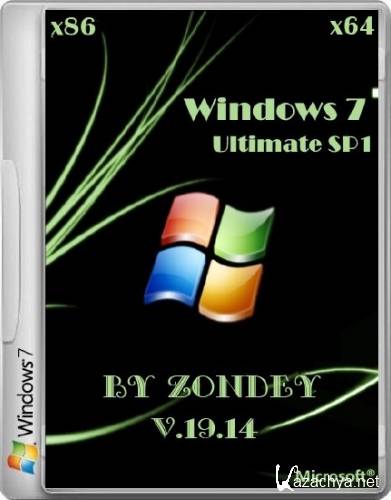 Windows 7 Ultimate SP1 x86/x64 v.19.14 by zondey (2014/RUS)