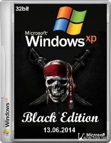 Windows XP Professional SP3 Black Edition 13.06.2014 (86/ENG/RUS)