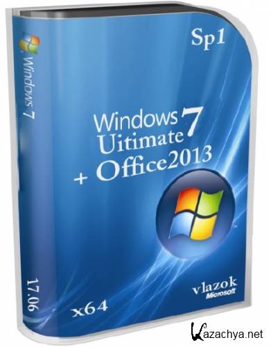Windows 7 Ultimate Sp1 + Office2013 17.2014 by vlazok (x64/2014/RUS)