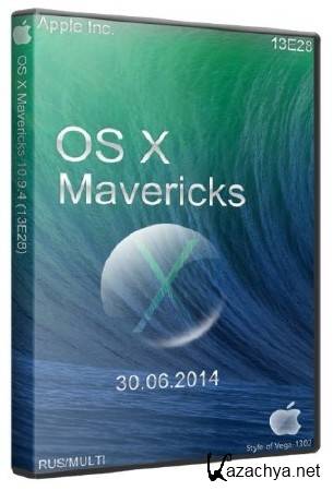 OS X Mavericks 10.9.4 (13E28/2014/MULTI/RUS)