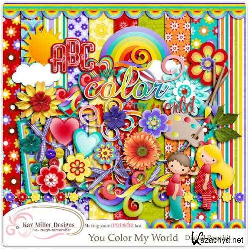 Красочный детский скрап-комплект - Мои цвета моего мира