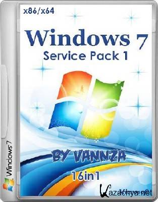 Windows 7 SP1 AIO by Vannza 16in1 (x86/x64/RUS/ENG/2014)