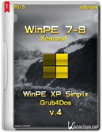 WinPE 7-8 Xemom1 + WinPE XP Simplix Grub4Dos v.4 (RUS/2014)