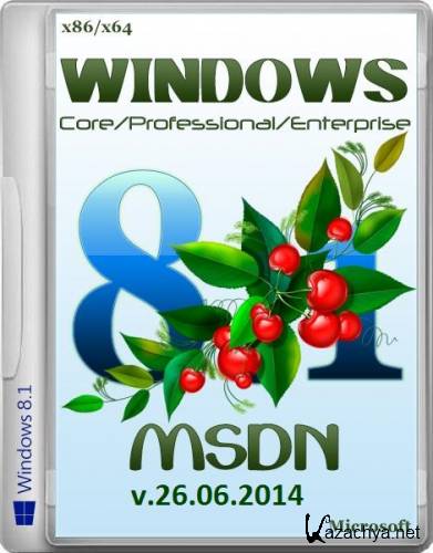 Windows 8.1 Core/Professional/Enterprise 6.3 9600 MSDN by Progmatron v.26.06.2014 (x86/x64/RUS)
