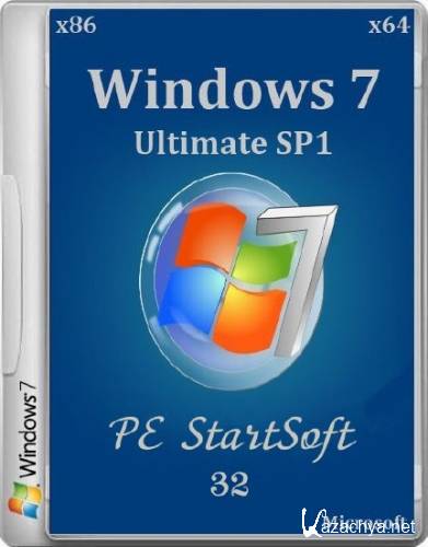 Windows 7 Ultimate SP1 PE StartSoft 32 (x86/x64/RUS/2014)