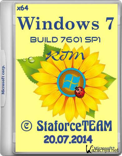 Windows 7 Build 7601 SP1 RTM StaforceTEAM 20.07.2014 (x64/DE/EN/RU)