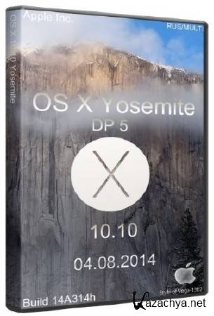 OS X 10.10 Yosemite DP 5 14A314h (2014/RUS/ML)