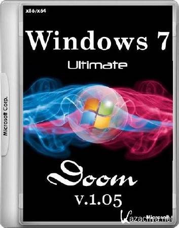 Windows 7 Ultimate SP1 by Doom v.1.05 (x86/x64/RUS/2014)