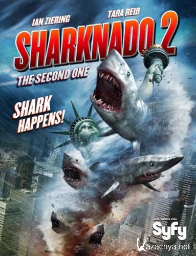   2 / Sharknado 2: The Second One ( ) [2014 ., , , , HDTVRip] MVO + Original