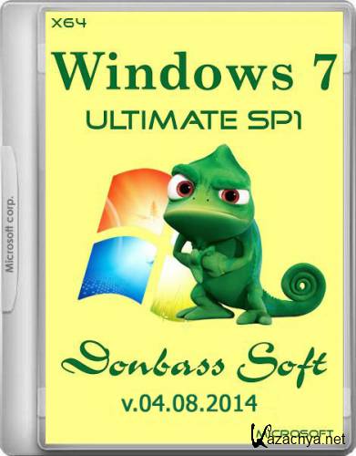 Windows 7 Ultimate SP1 Donbass Soft v.04.08.2014 (x64/RUS/2014)