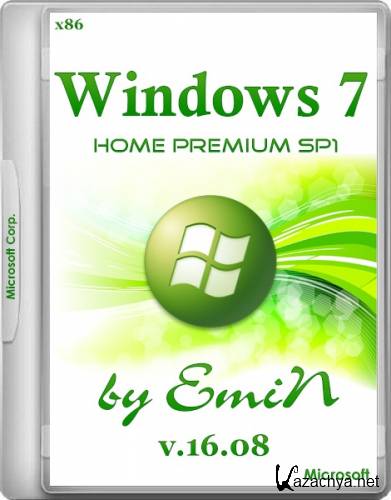 Windows 7 Home Premium SP1 x86 by EmiN v.16.08 (2014/RUS)