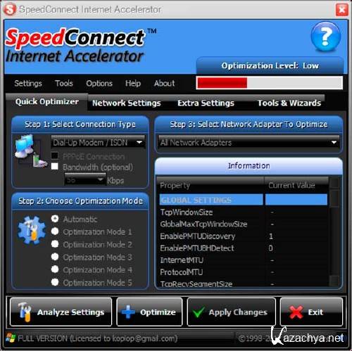 Speed Connect Internet Accelerator 8.0.4 -   