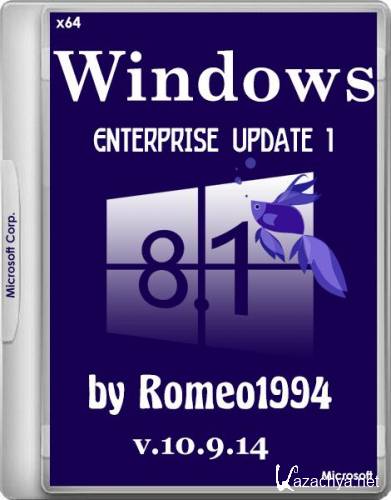 Windows 8.1 Enterprise Update 1 v.10.9.14 by Romeo1994 (x64/RUS/2014)