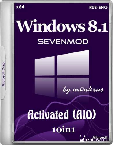 Windows 8.1 SevenMod -10in1- Activated by m0nkrus (x64/RUS/ENG)