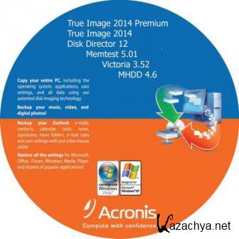   Acronis 2014 (+ Memtest+ 5.01, MHDD 4.6, Victoria 3.52)