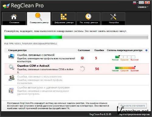 RegClean Pro 6.21.67 Pro + Portable -   