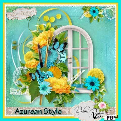 Цветочный скрап-комплект -  Azurean Style