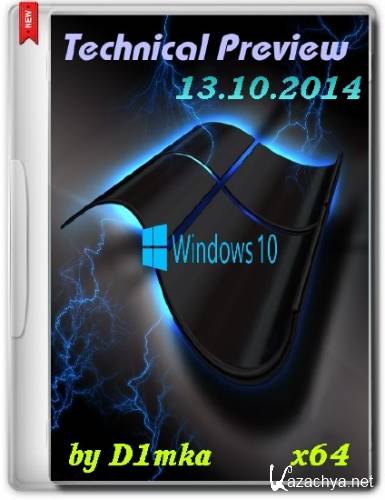 Windows 10 Technical Preview x64 by D1mka v4.8 (2014/RUS/ENG)