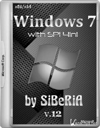 Windows 7 with SP1 4in1 by SiBeRiA v.12 (x86/x64/RUS/2014)