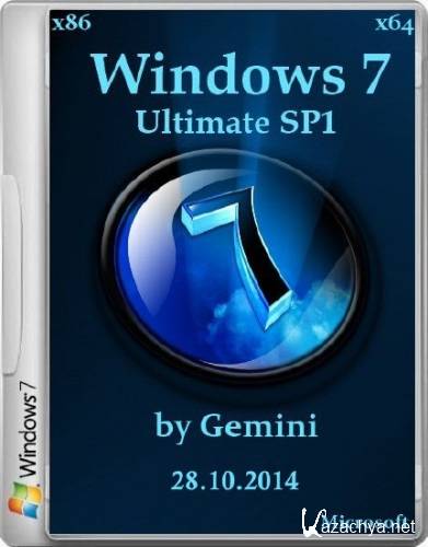 Windows 7 Ultimate with SP1 2in1 by Gemini 28.10.2014 (x86/x64/2014/RUS)