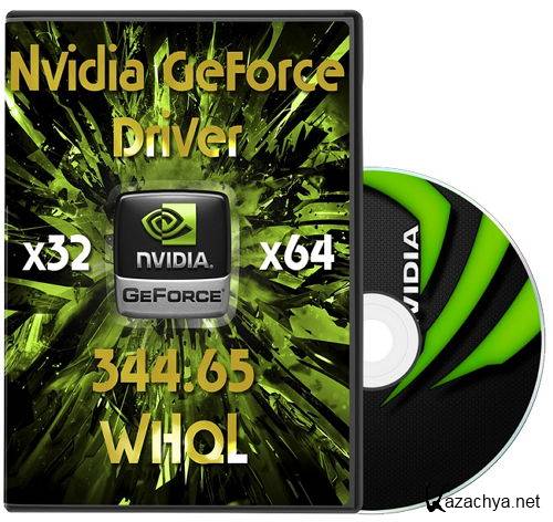  Nvidia GeForce Driver 344.65 WHQL (x32-x64)