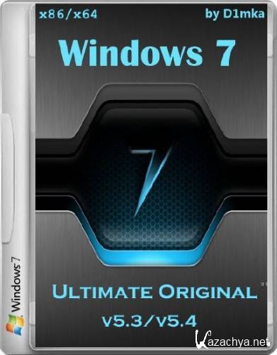 Windows 7 SP1 Ultimate Original by D1mka v5.3/v5.4 (x86/x64/2014/RUS)
