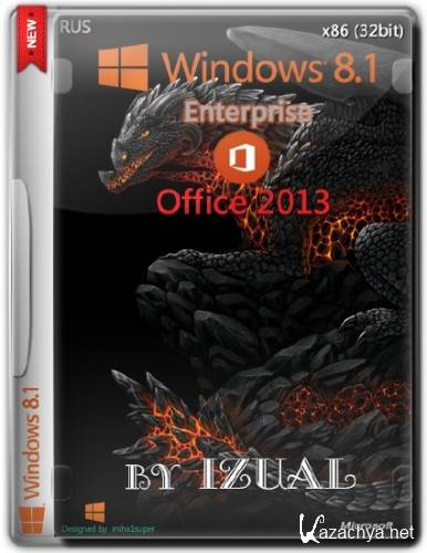 Windows 8.1 Enterprise With Update by IZUAL v08.11.14 & Office2013 (x86/2014/RUS)