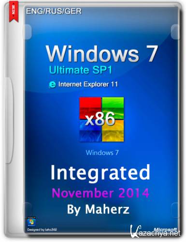 Windows 7 Ultimate SP1 x86 Integrated November 2014 By Maherz (ENG/RUS/GER)