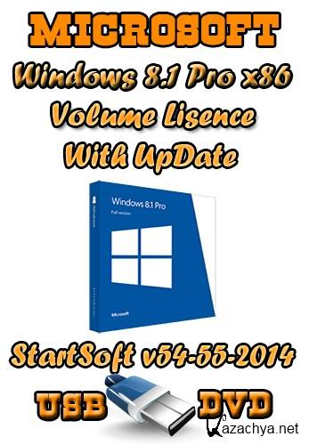 Windws 8.1 Professional VL with Update x86 StartSoft 54-55-2014