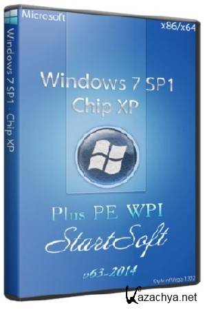 Windows 7 SP1 - Chip XP Plus PE WPI StartSoft 63-2014 (x86/x64/RUS)