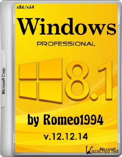 Windows 8.1 Professional v.12.12.14 by Romeo1994 (x86/x64/RUS/2014) 