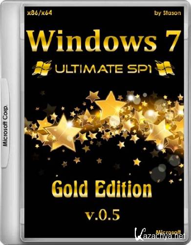 Windows 7 SP1 Ultimate Gold Edition by Stason v.0.5 (x86/x64/RUS/2015)