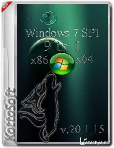 Windows 7 x86/x64 SP1 AIO 9in1 KottoSOFT v.20.1.15 (2015/RUS)