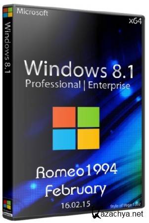 Windows 8.1 Enterprise/Professional x64 Update For February by Romeo1994 (2015/RUS)